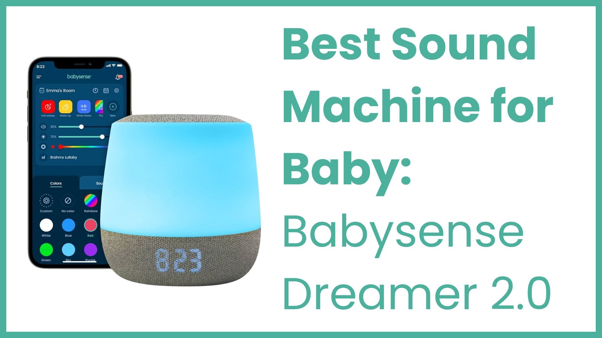 Best Sound Machine for Baby: Babysense Dreamer 2.0 - Babysense