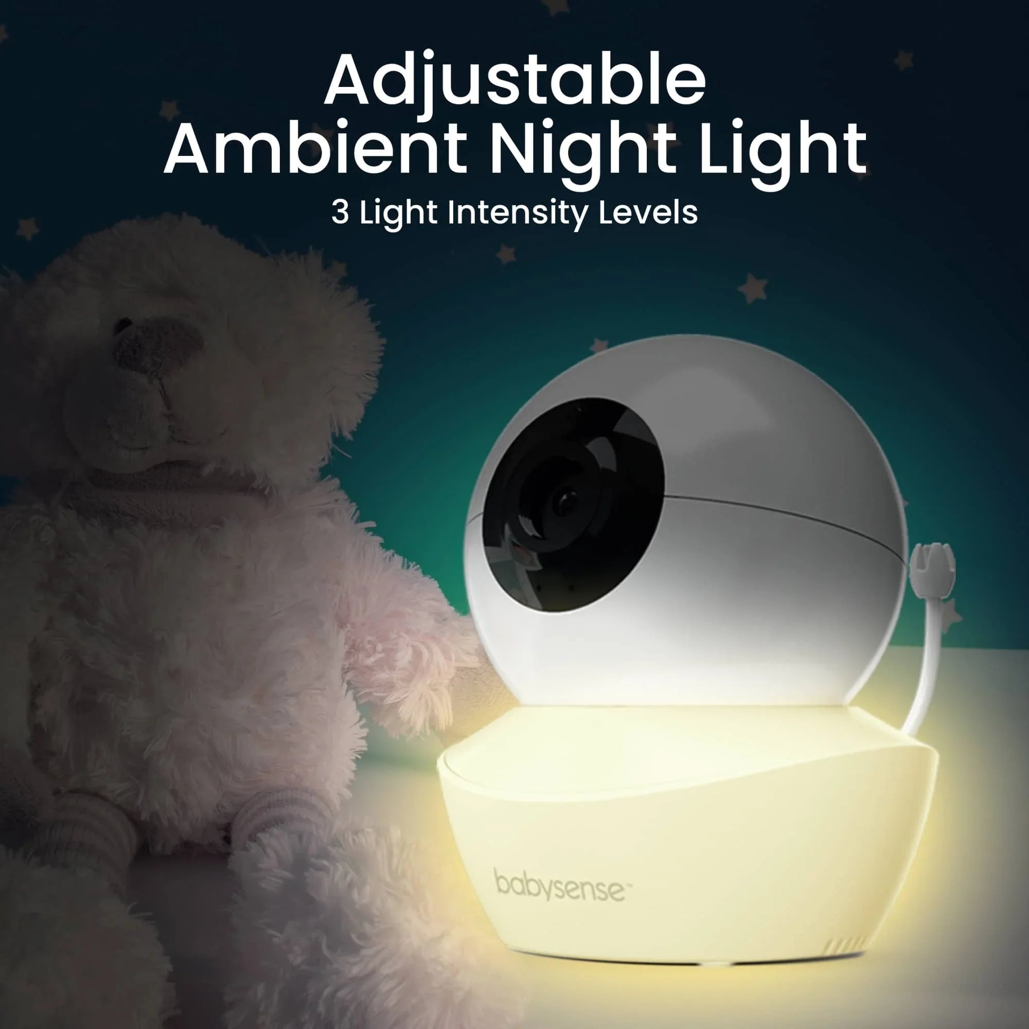 Babysense HD S2: Video Baby Monitor, One Camera, Non wifi, Night Light & Sound Machine