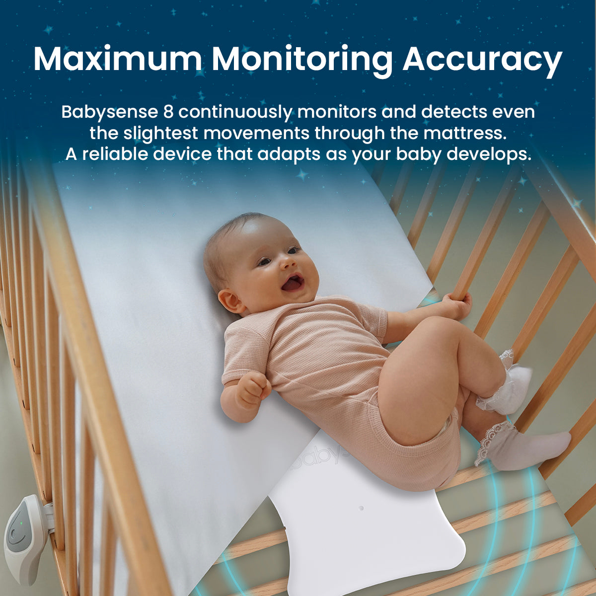 Babysense 8 - Baby Monitor with Breathing Motion Detection & Safety Alerts