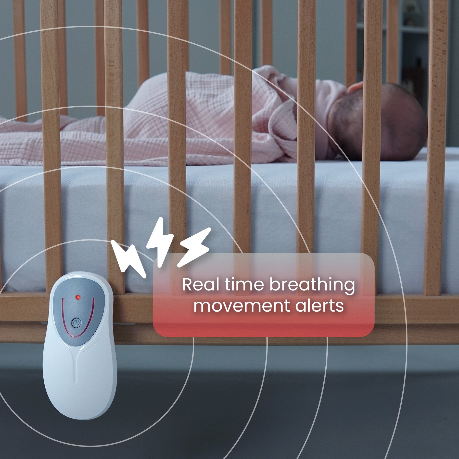 Babysense 8 - Baby Monitor with Breathing Motion Detection & Safety Alerts