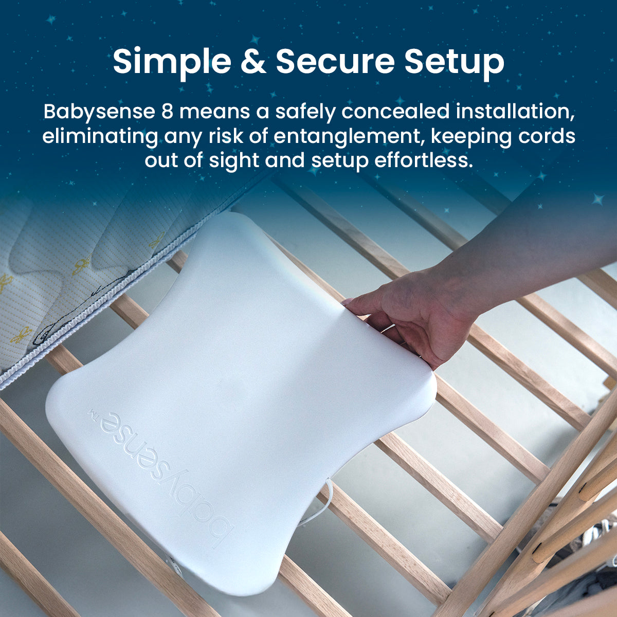 Babysense 8 - Baby Monitor with Breathing Motion Detection & Safety Alerts
