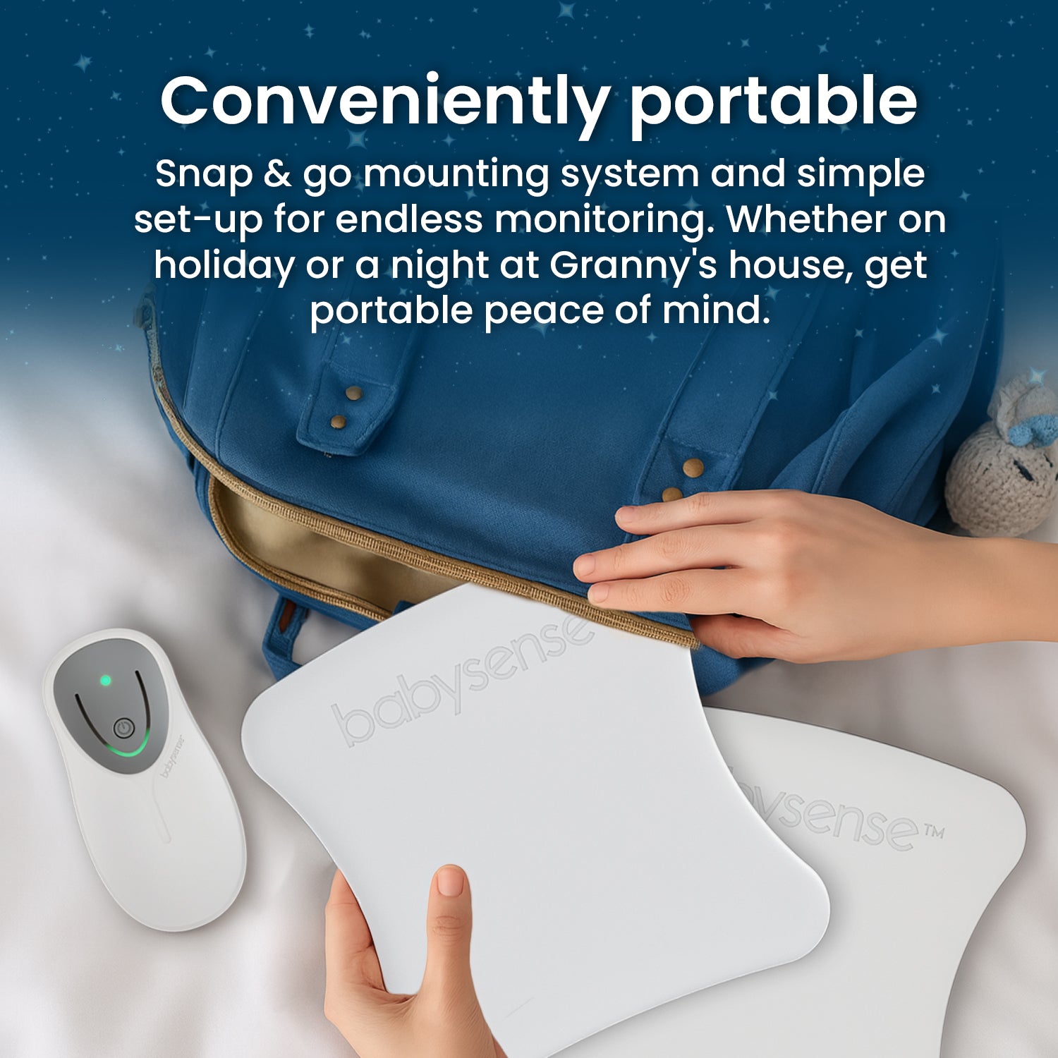 Babysense 8 - Baby Monitor with Breathing Motion Detection & Safety Alerts