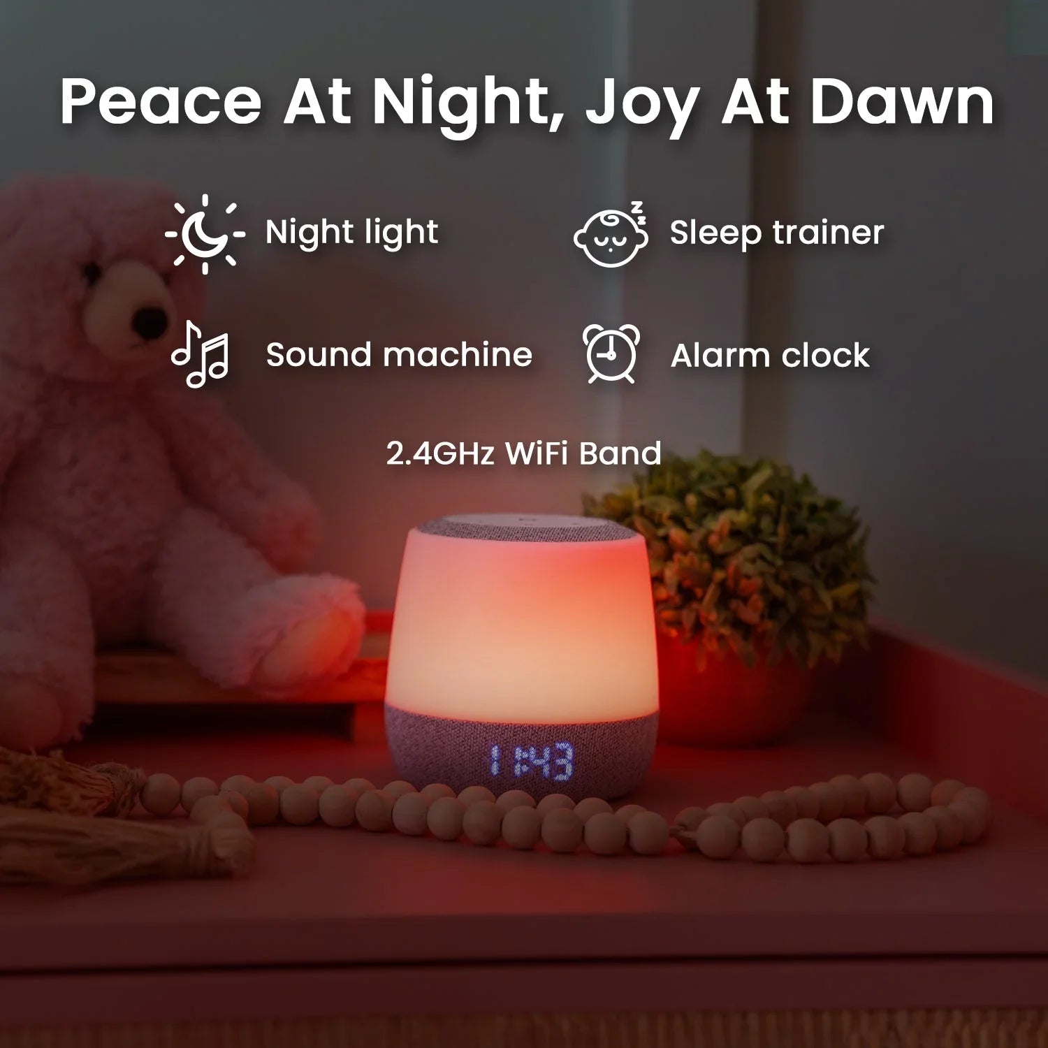 Babysense Dreamer 2.0: Baby Sleep Night Light & Sound Machine with White Noise - Babysense