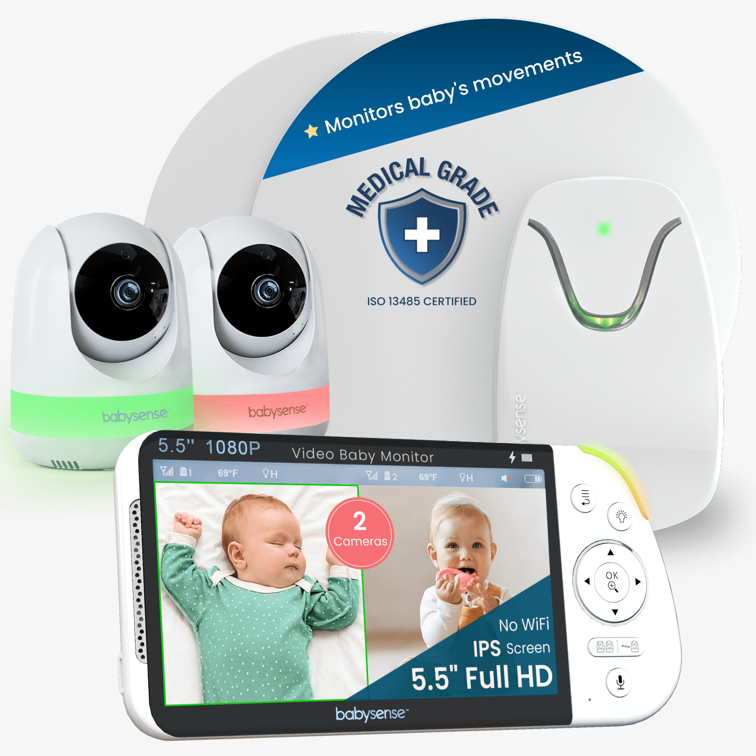 Babysense HOME 2 - in - 1 Monitoring Set - Babysense