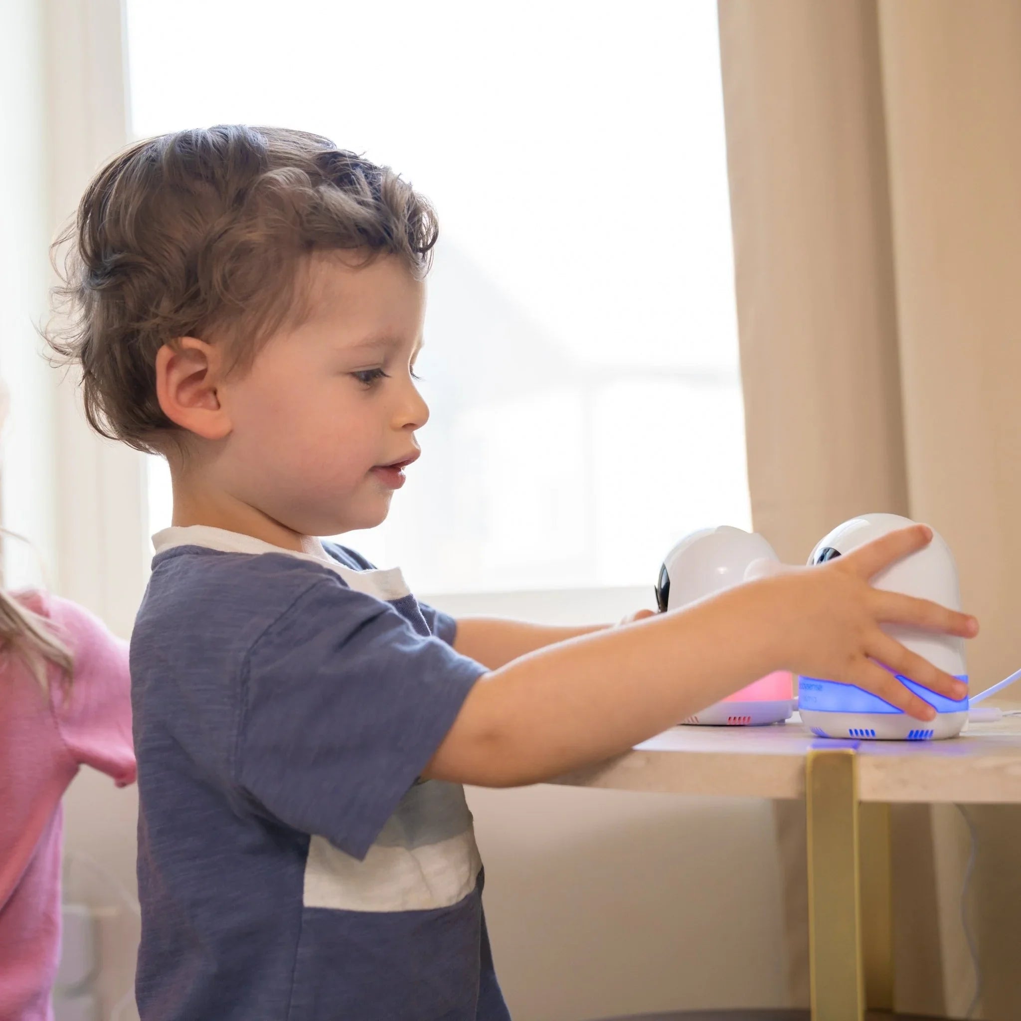 Babysense Prisma: Video Baby Monitor with 2 Cameras, Non Wifi, Split Screen, Night Light & Sound Machine - Babysense