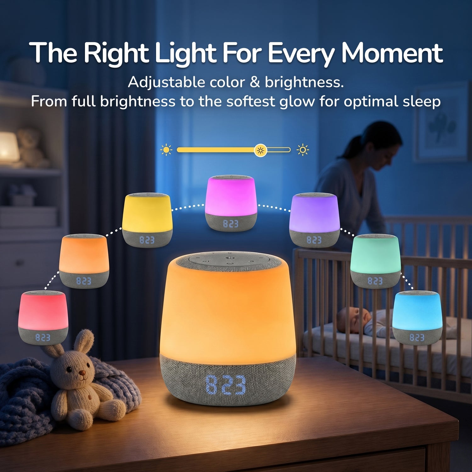 Babysense Sound & Light Machine with White Noise - Babysense