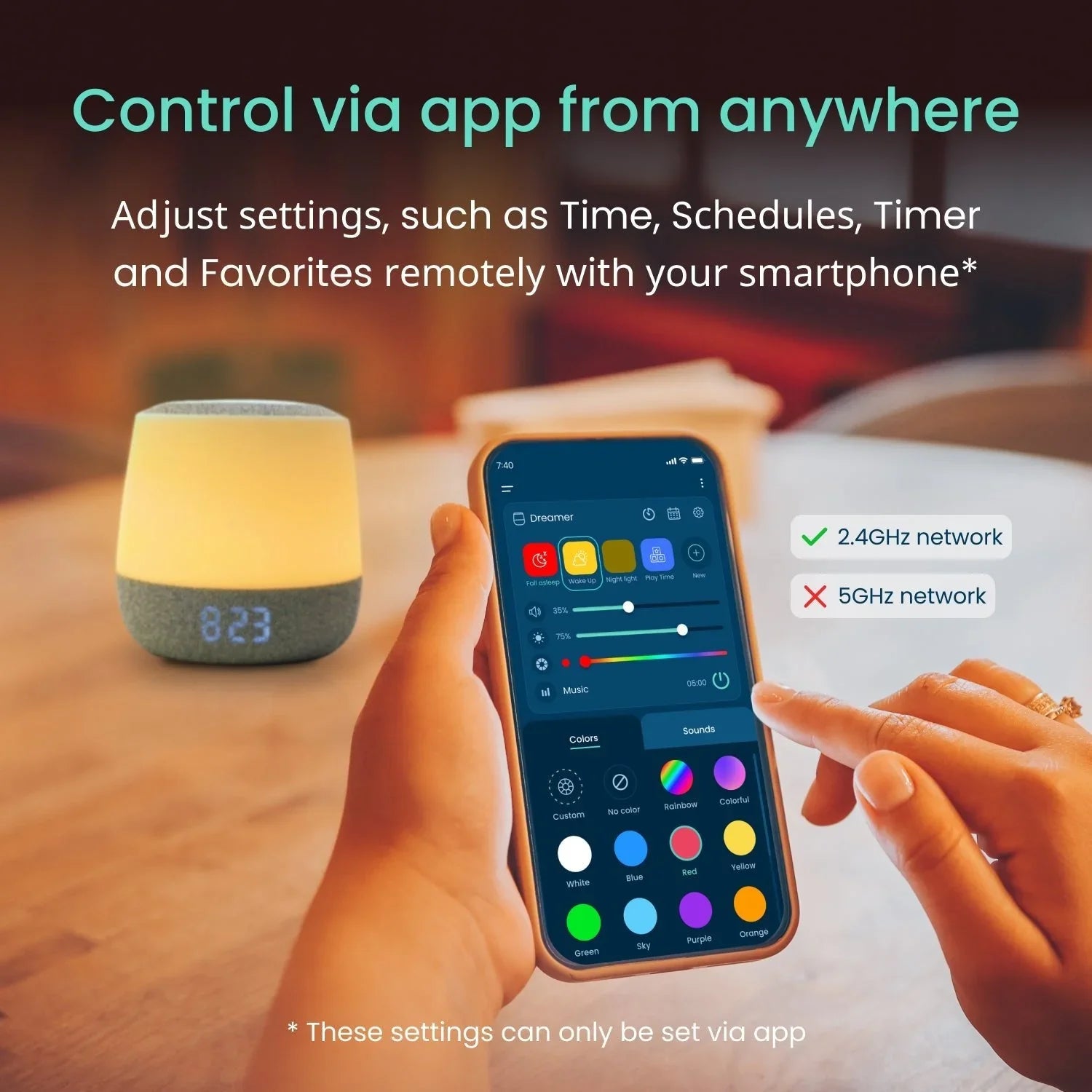 Babysense Travel Comfort Bundle: FullPeek 3MP HD WiFi Baby Monitor + Dreamer 2.0 Night Light & Sound Machine - Babysense