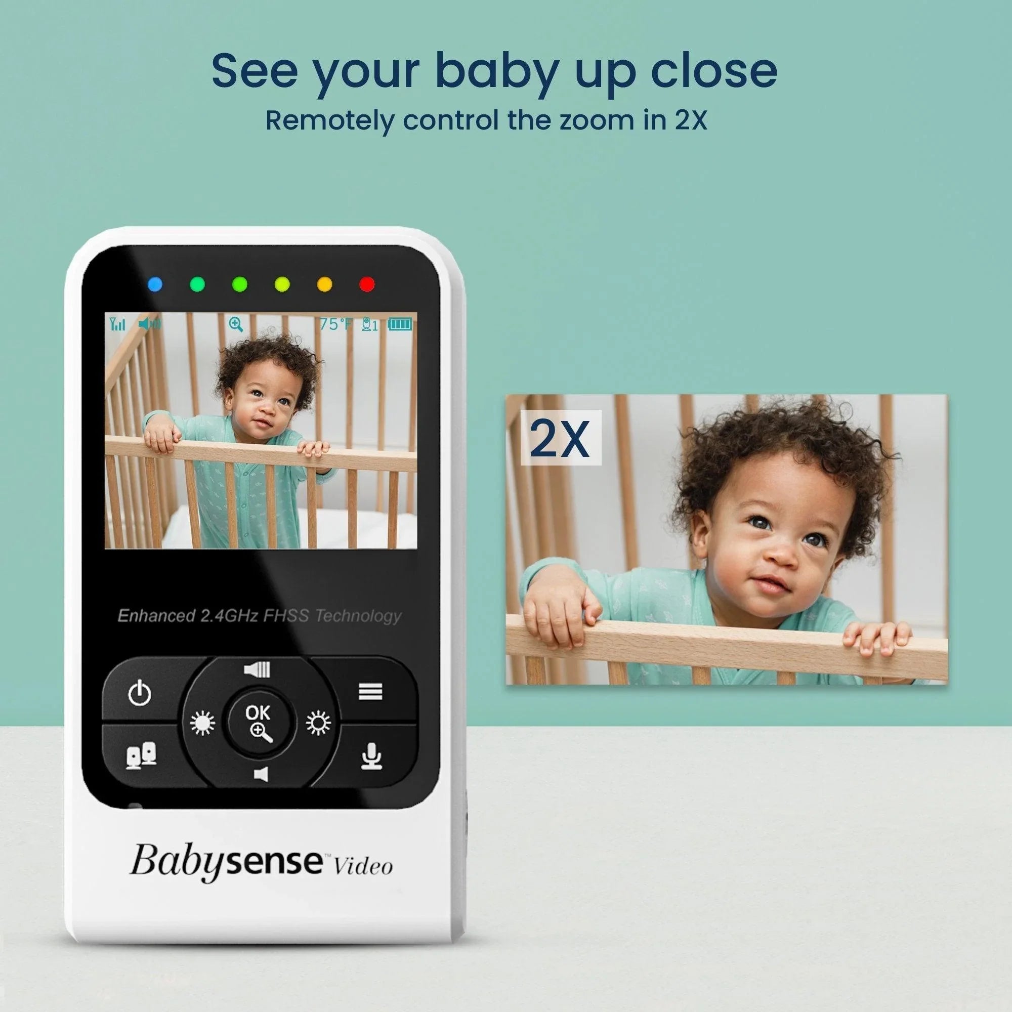 Babysense 7 Safe Sleep & Compact Video Monitor Bundle - Babysense