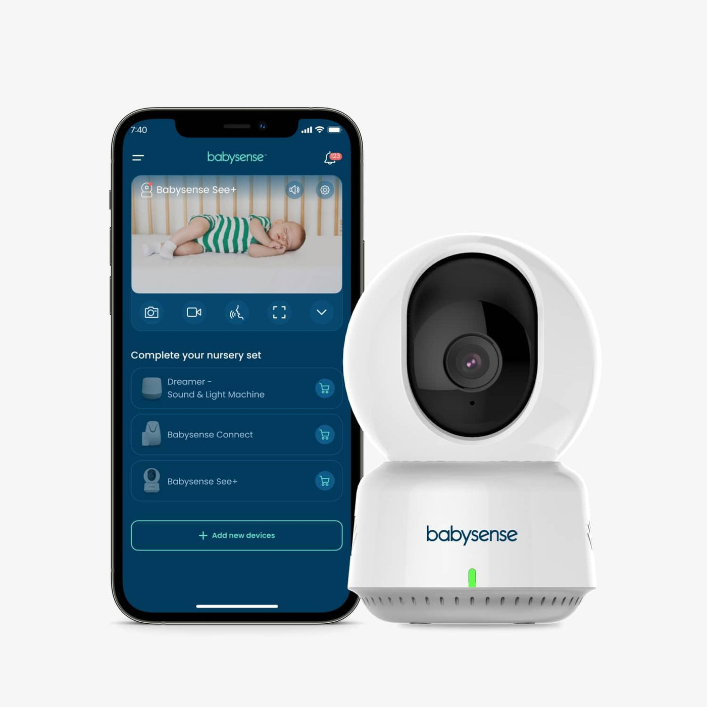 Babysense See Smart WiFi Baby Monitor with FULL HD Camera - Babysense