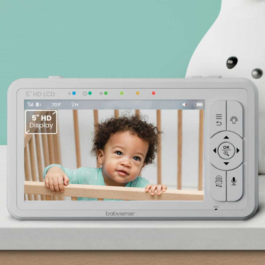 Babysense HD S2 video baby monitor with 2 cameras, non wifi, split Sc