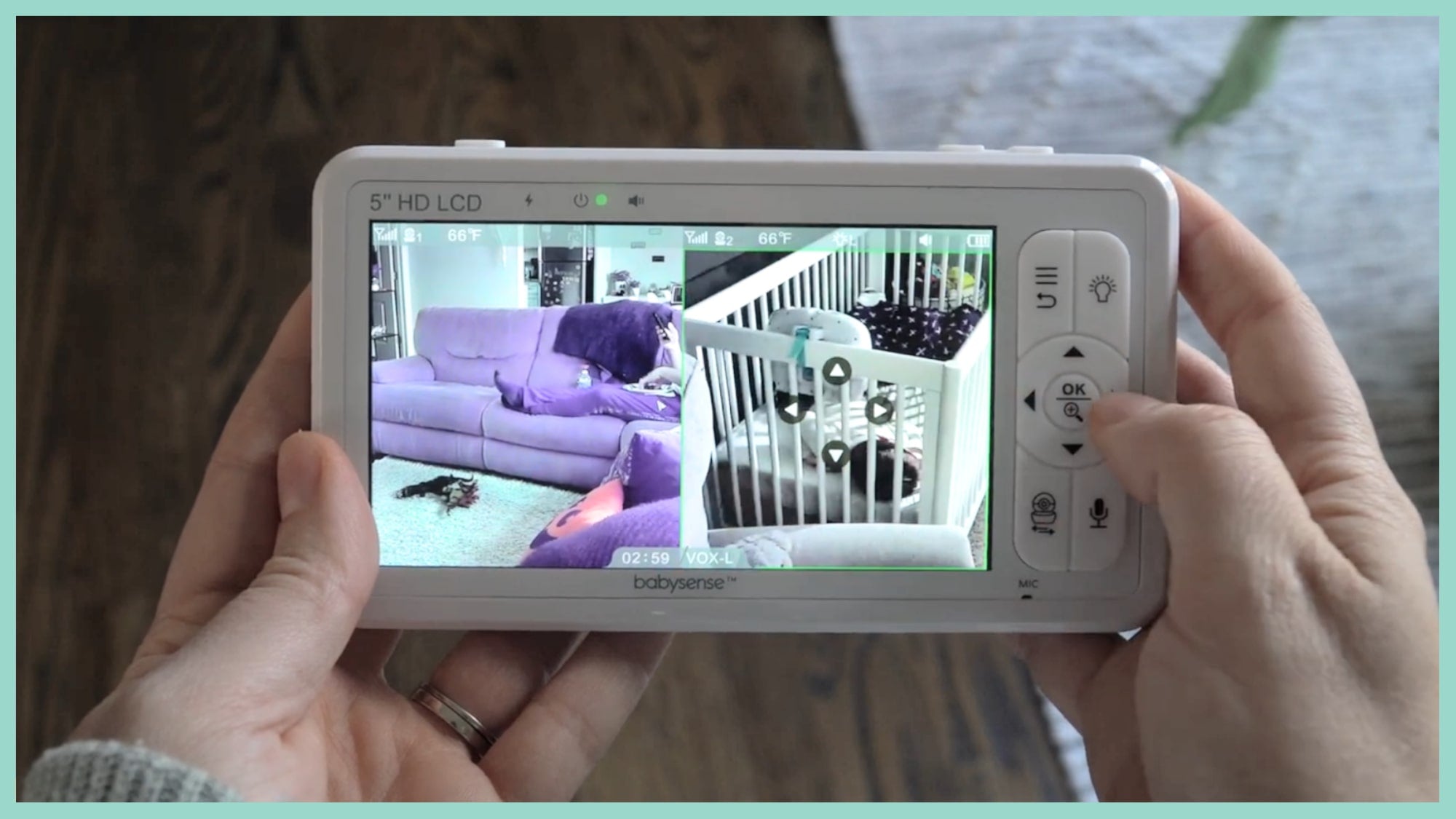 Moniteur pour bébé Luvion Prestige Touch 2 avec caméra + Babysense