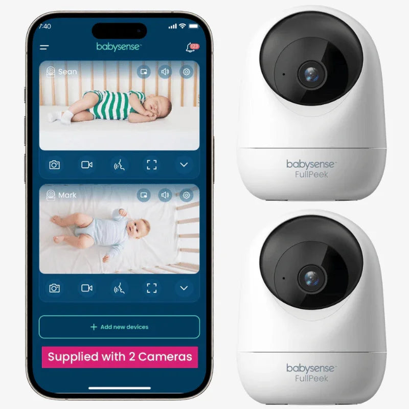 2Peek Video Monitor WiFi Security Camera Auto Tracking 3MP Super HD HD Camera