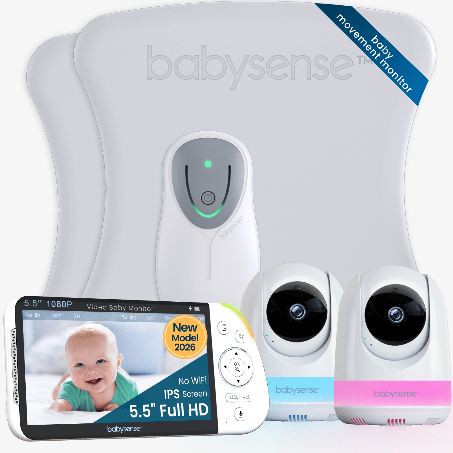 Babysense 8™ + PRO 2-Cam Full HD | $100 OFF (Limited) - Babysense