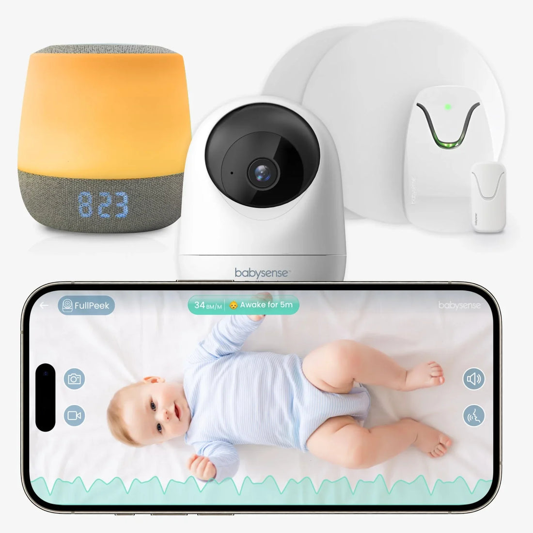 Babysense Smart Nursery - Best Baby Monitor System (All-In-One)
