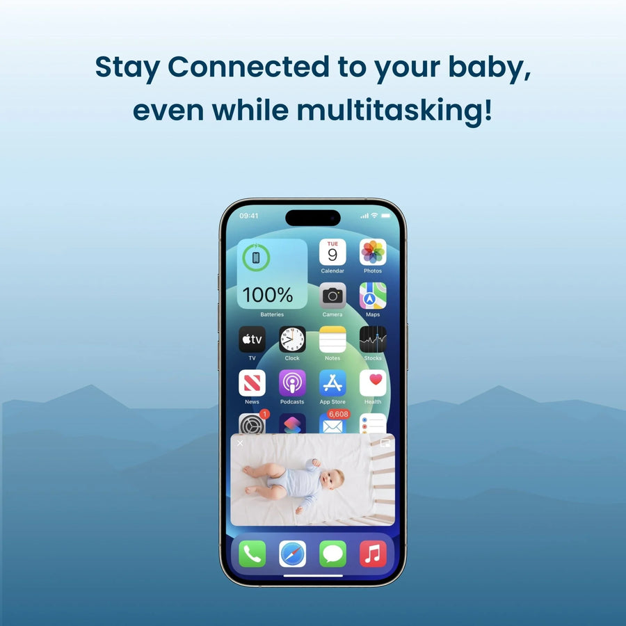 Babysense Safe Sleep Smart Nursery: Video Baby Monitor, Breathing Moti