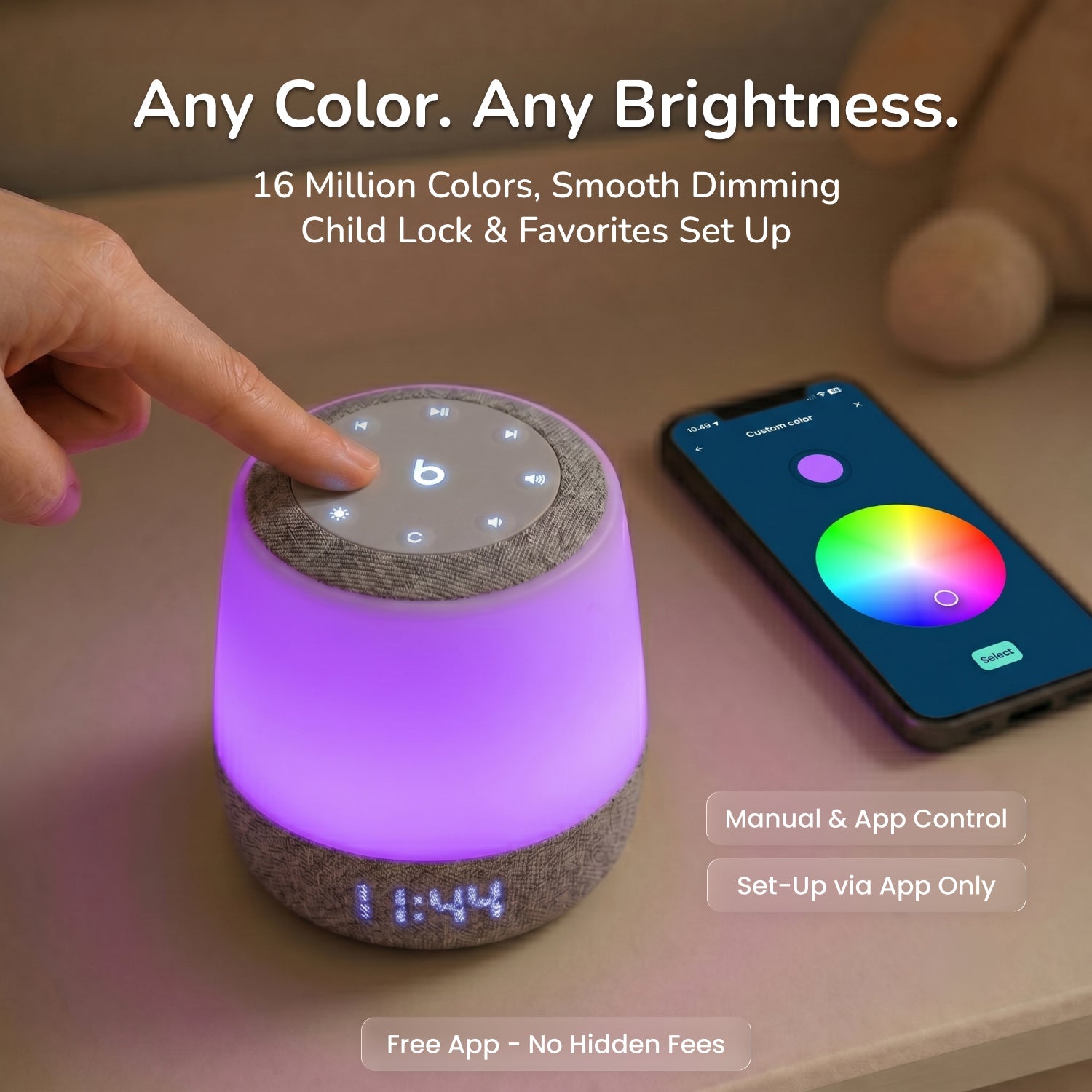 Babysense Sound & Light Machine with White Noise - Babysense