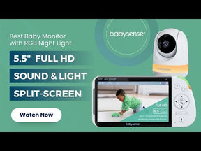 Maxview 5.5 Inch 1080p Full HD Split-Screen Baby Monitor - 1 Camera