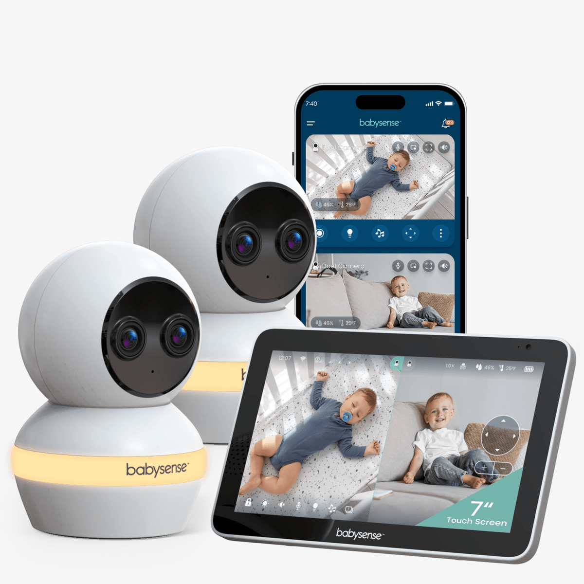 Touch™ Smart WiFi Baby Monitor | 7" Touchscreen - Babysense