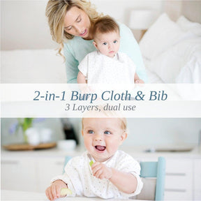 2-in-1 Burp Cloth & Bib - Babysense