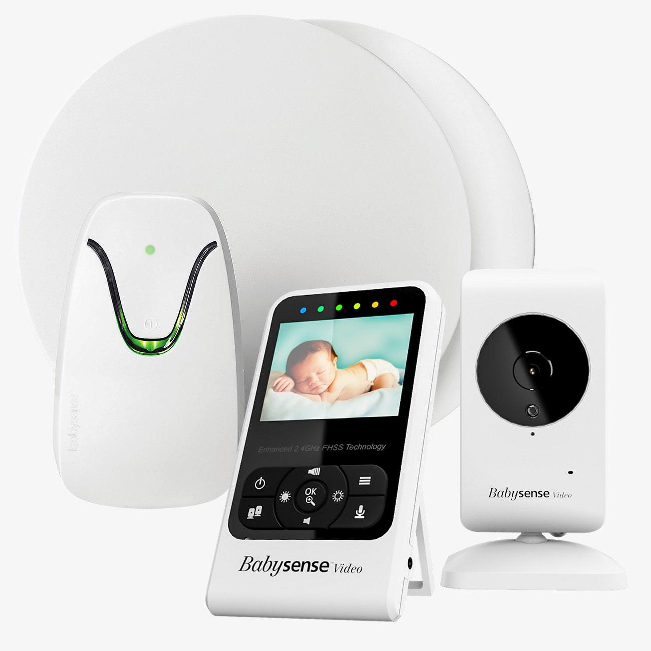 Babysense & V24R Compact Baby Monitor with Camera & Movement Breathing Monitor