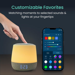 Dreamer Baby Sound & Light Machine with Clock and Temperature Display - Babysense
