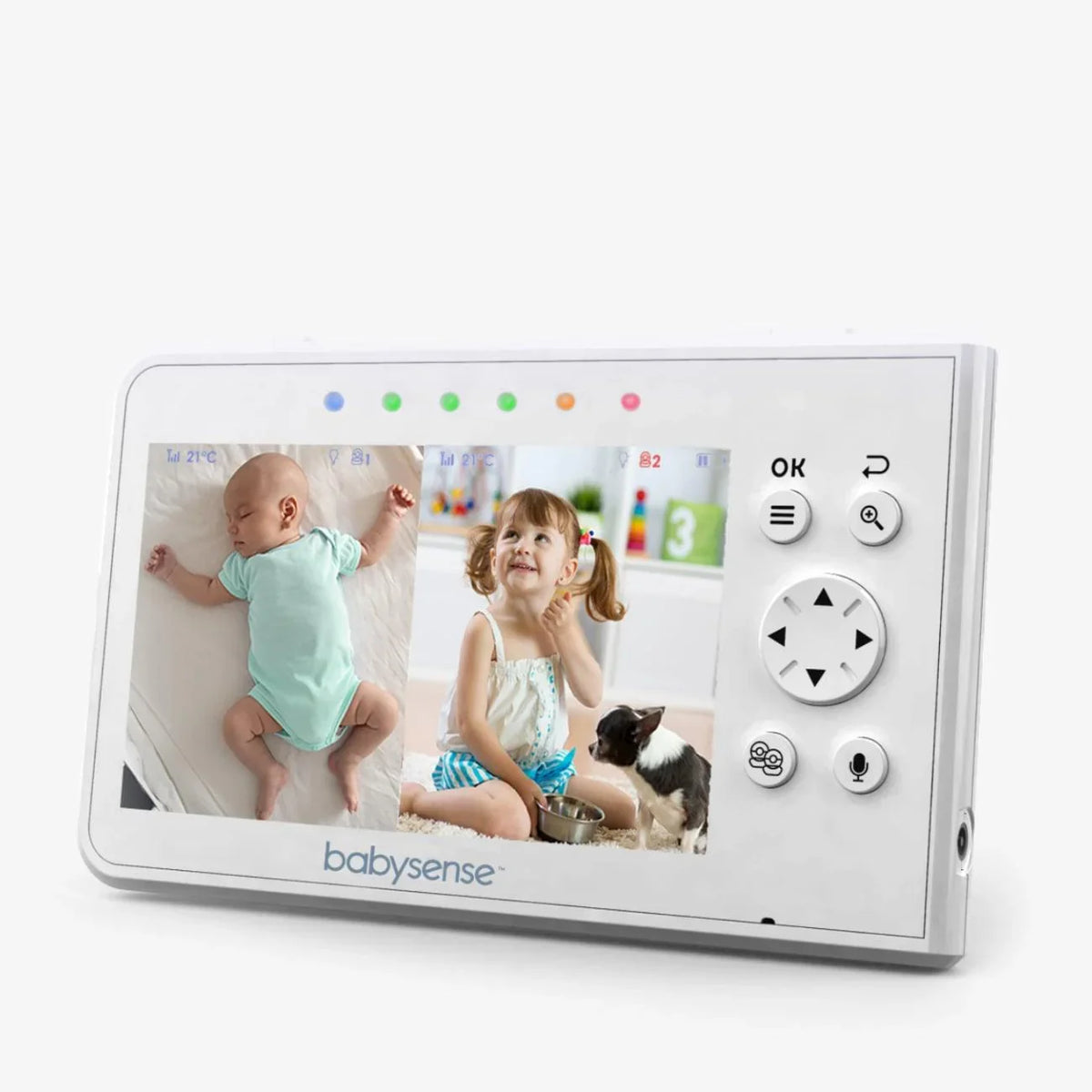 Babysense Max View: Video Baby Monitor with 2 Cameras, Split