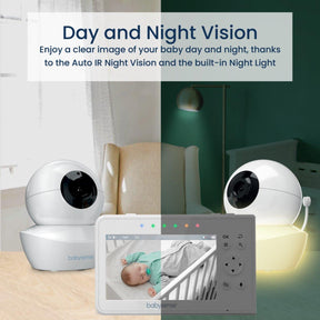 Split Screen Video Baby Monitor, V43 - Babysense