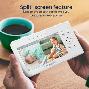 Split Screen Video Baby Monitor, V43 - Babysense