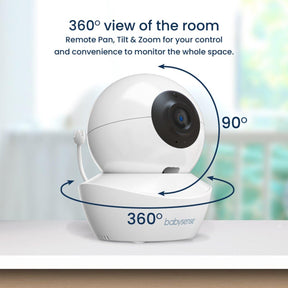 Split Screen Video Baby Monitor, V43 - Babysense
