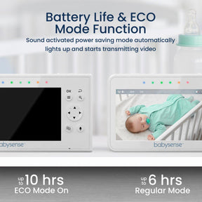 Split Screen Video Baby Monitor, V43 - Babysense