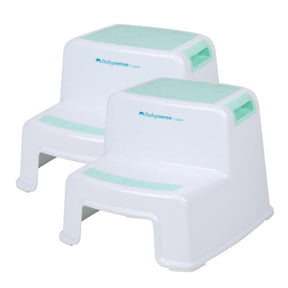 Step Stool 2 Pack for Toddlers -Wide and Slip Resistant - Babysense